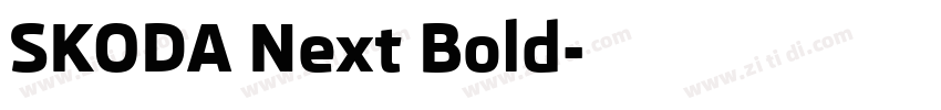 SKODA Next Bold字体转换